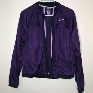 Nike Running Jacket Purple Size Medium